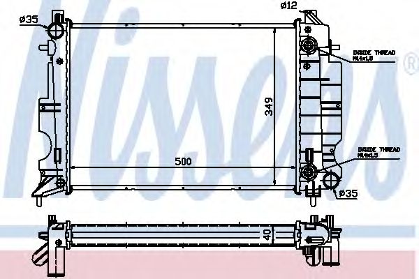 Imagine Radiator, racire motor NISSENS 64034A