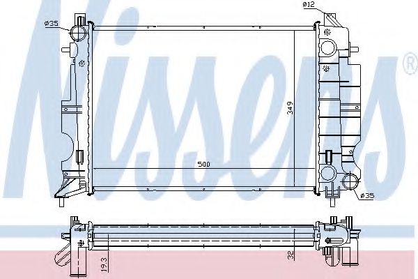 Imagine Radiator, racire motor NISSENS 64037A