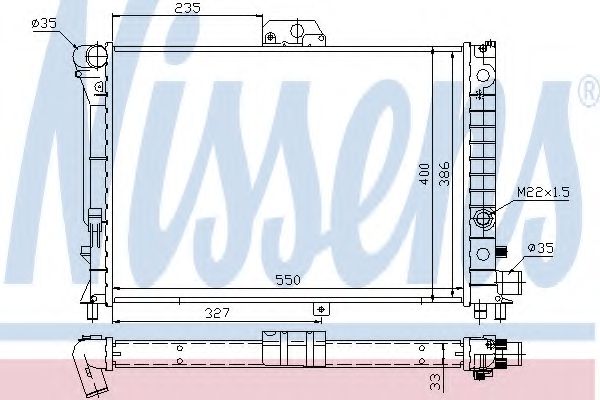 Imagine Radiator, racire motor NISSENS 64046