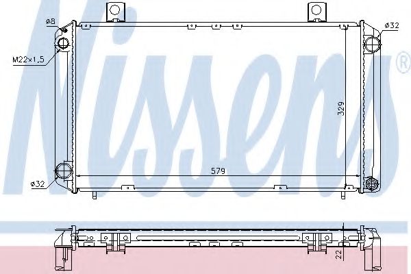 Imagine Radiator, racire motor NISSENS 64057A