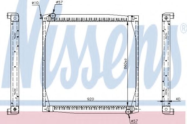 Imagine Radiator, racire motor NISSENS 64069A