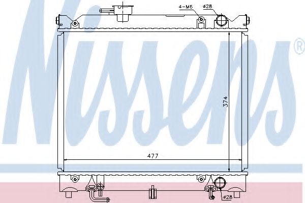 Imagine Radiator, racire motor NISSENS 64079