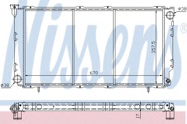 Imagine Radiator, racire motor NISSENS 64087