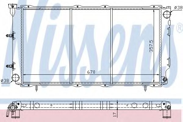 Imagine Radiator, racire motor NISSENS 640961