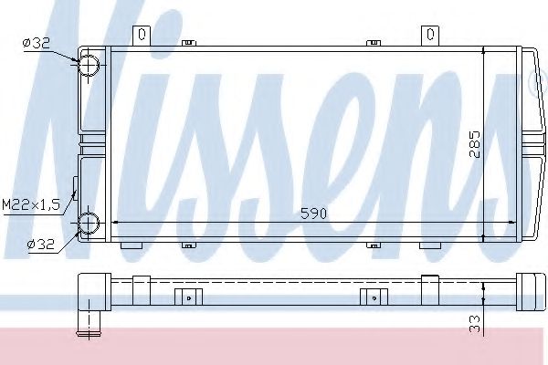 Imagine Radiator, racire motor NISSENS 64102