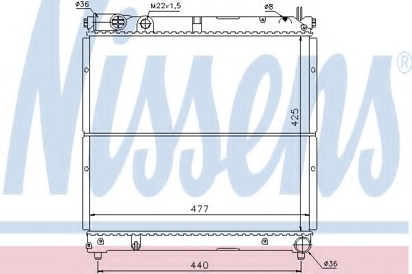 Imagine Radiator, racire motor NISSENS 64164