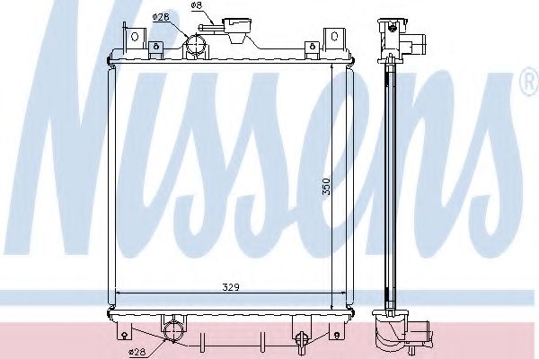 Imagine Radiator, racire motor NISSENS 64173A