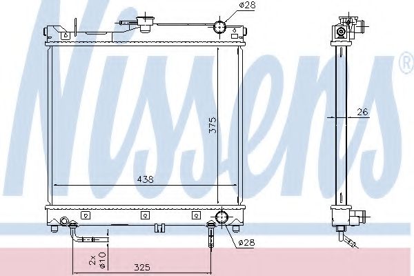 Imagine Radiator, racire motor NISSENS 641753