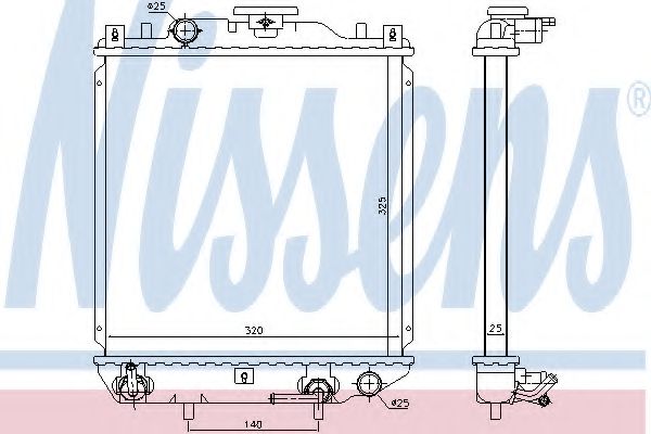 Imagine Radiator, racire motor NISSENS 641754