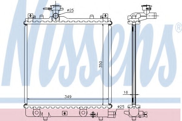 Imagine Radiator, racire motor NISSENS 64175A