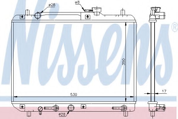 Imagine Radiator, racire motor NISSENS 64176