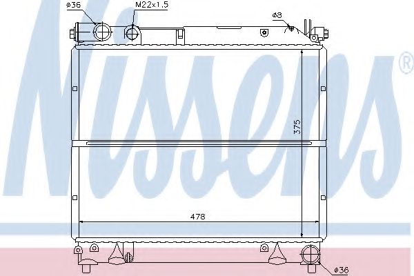 Imagine Radiator, racire motor NISSENS 64178