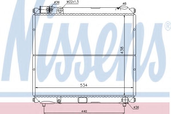 Imagine Radiator, racire motor NISSENS 64179