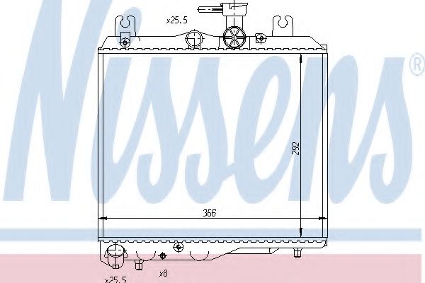 Imagine Radiator, racire motor NISSENS 64188