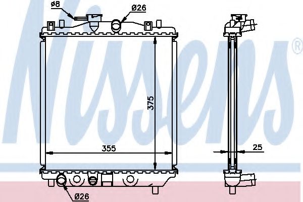 Imagine Radiator, racire motor NISSENS 64189