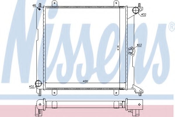 Imagine Radiator, racire motor NISSENS 64207