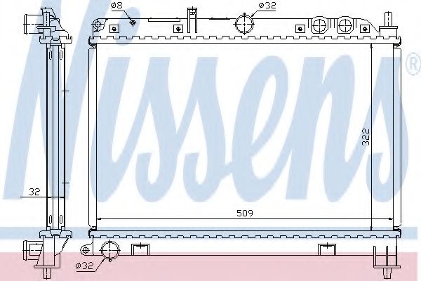 Imagine Radiator, racire motor NISSENS 64210A