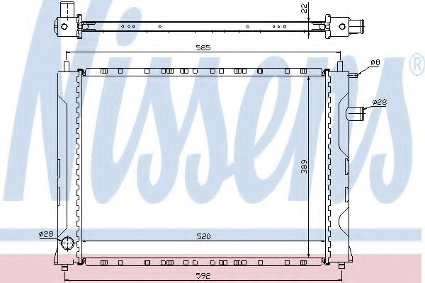 Imagine Radiator, racire motor NISSENS 642111