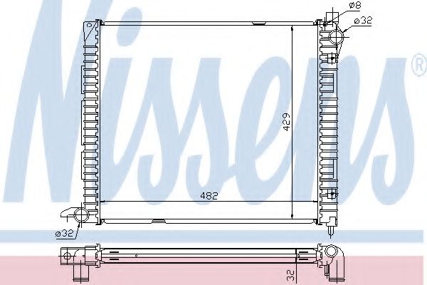 Imagine Radiator, racire motor NISSENS 64300A