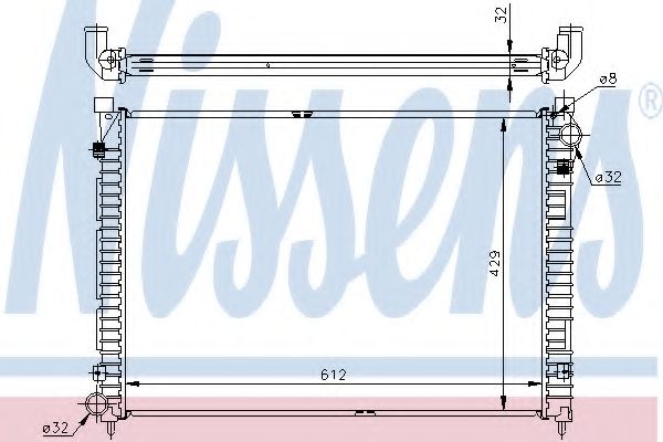 Imagine Radiator, racire motor NISSENS 64301A