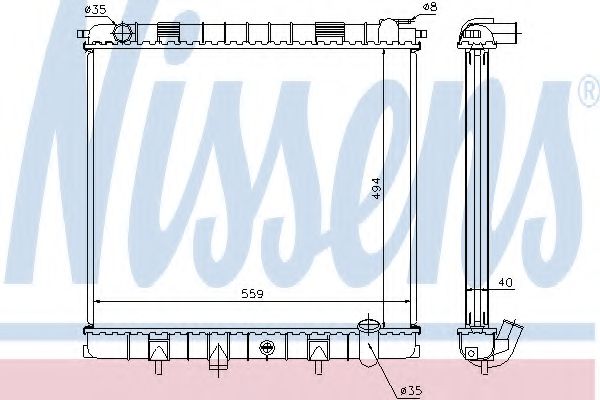 Imagine Radiator, racire motor NISSENS 64302A