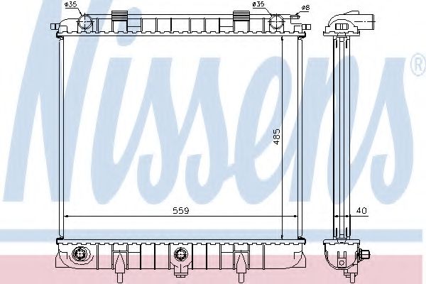 Imagine Radiator, racire motor NISSENS 64309