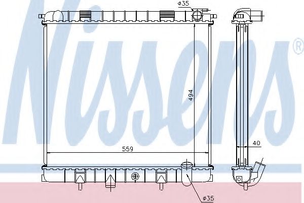 Imagine Radiator, racire motor NISSENS 64319A