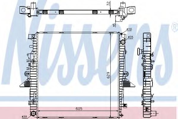 Imagine Radiator, racire motor NISSENS 64320A