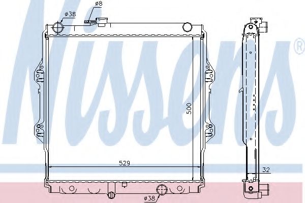 Imagine Radiator, racire motor NISSENS 64598A