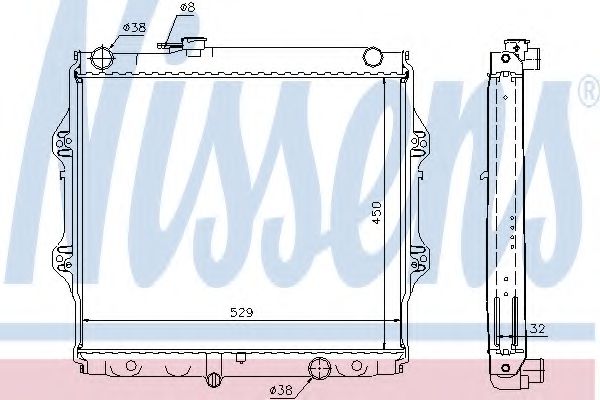 Imagine Radiator, racire motor NISSENS 64599A