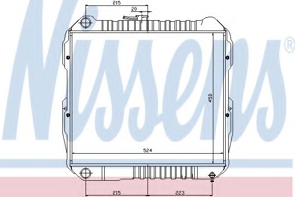 Imagine Radiator, racire motor NISSENS 64613