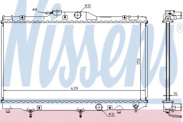 Imagine Radiator, racire motor NISSENS 646281