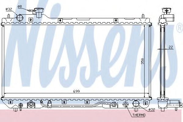 Imagine Radiator, racire motor NISSENS 64630A