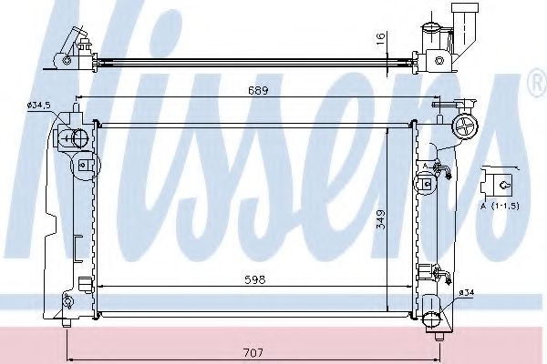 Imagine Radiator, racire motor NISSENS 646321