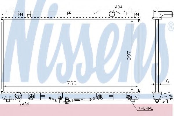 Imagine Radiator, racire motor NISSENS 64633