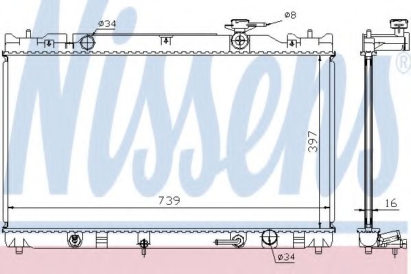 Imagine Radiator, racire motor NISSENS 646351