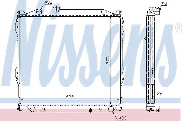 Imagine Radiator, racire motor NISSENS 64636A