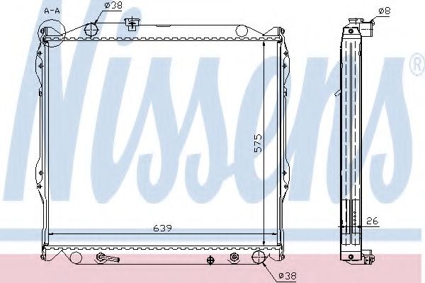 Imagine Radiator, racire motor NISSENS 64637A