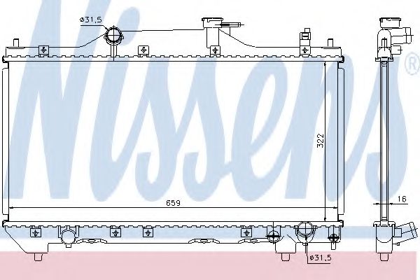 Imagine Radiator, racire motor NISSENS 64640A