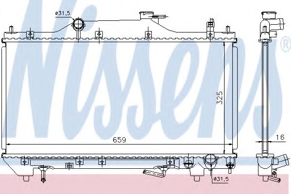 Imagine Radiator, racire motor NISSENS 64641A