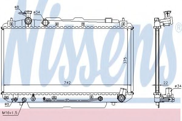 Imagine Radiator, racire motor NISSENS 64644A