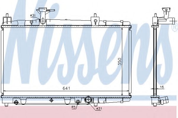 Imagine Radiator, racire motor NISSENS 64645A