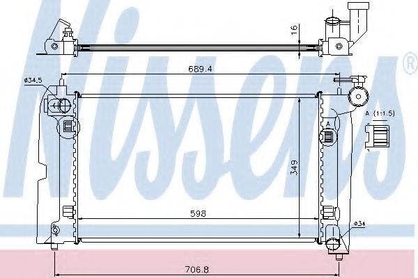 Imagine Radiator, racire motor NISSENS 64646A