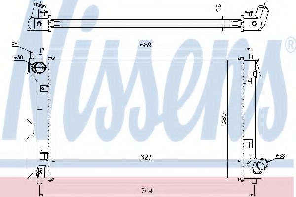 Imagine Radiator, racire motor NISSENS 64647A