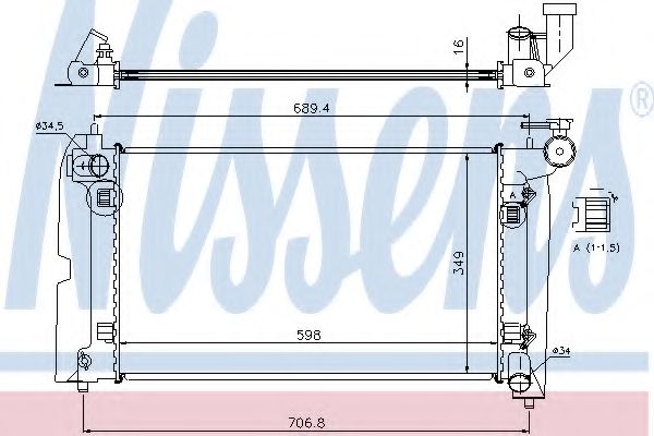 Imagine Radiator, racire motor NISSENS 64648A