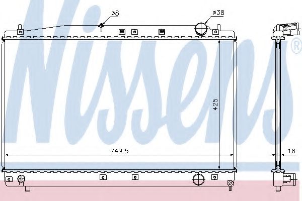 Imagine Radiator, racire motor NISSENS 64654A