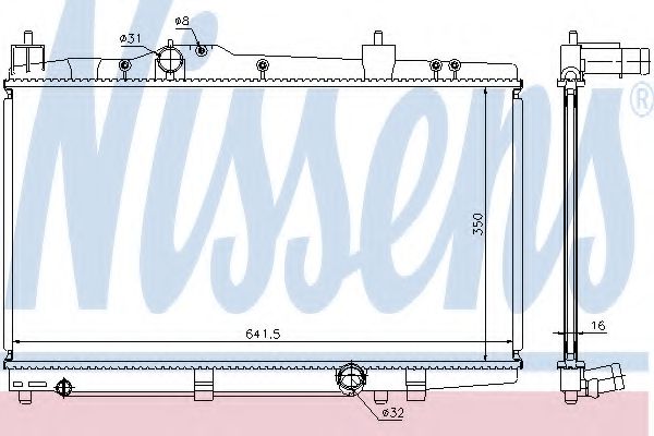 Imagine Radiator, racire motor NISSENS 64655A