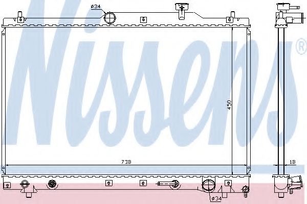 Imagine Radiator, racire motor NISSENS 64657