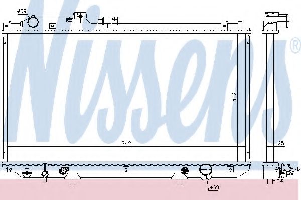 Imagine Radiator, racire motor NISSENS 64658