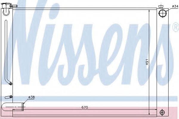 Imagine Radiator, racire motor NISSENS 64660